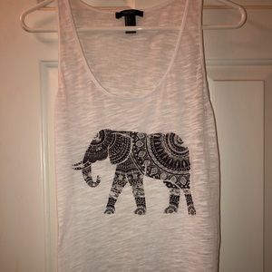 Forever 21 elephant tank top- large